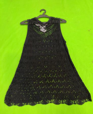 Liu Jo Schwarzes Strick-Ärmelloses Top