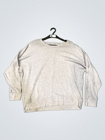 Hellgraues Langarm-Sweatshirt