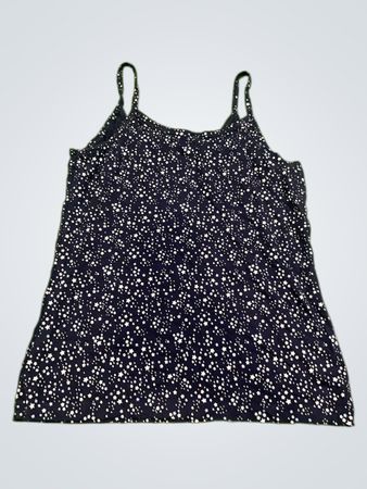 Navy blaue Camisole mit weißen Sternen