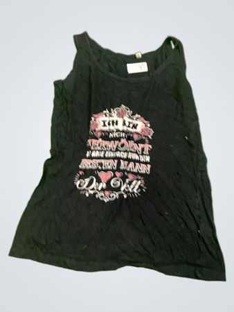Schwarzes Grafik-T-Shirt