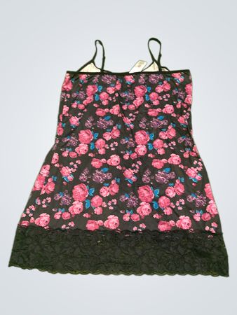 Janina Damen Blumen Spitze Trim Unterkleid