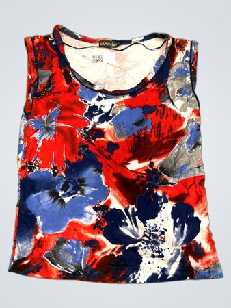 CAPUCCINO Floral Print Ärmelloses Top