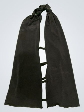 Black Halter Neck Top with Cut-out Detail and Lace-up Back