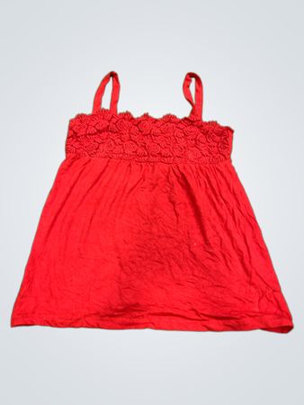 KappAhl Rotes Blütenverziertes Cami-Top