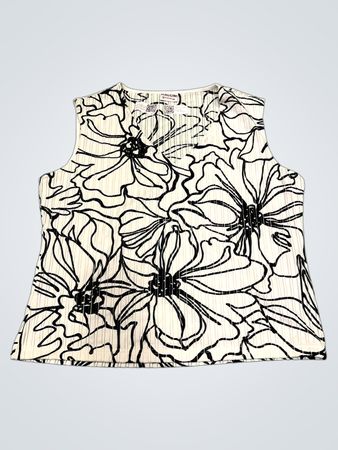 BIAGGINI Damen Ärmelloses Blumenoberteil
