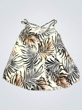 Tanktop mit tropischem Blattmuster