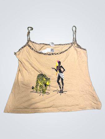 DIDO'S COLLECTION Damen Grafik Druck Spaghettiträger Tanktop