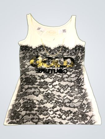 Alexander McQueen Collection Spitze Tanktop