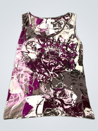 BONITA Floral Print Ärmelloses Top