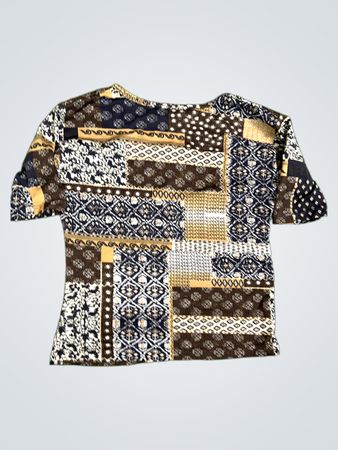 Giorgio Patchwork Print Top