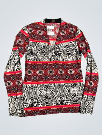 SELECTION Bedrucktes Langarmtop