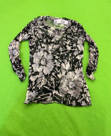 JOFRATI Floral Mesh Langarmtop