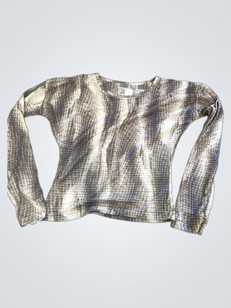 Braun und gestreift Langarmshirt