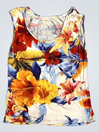 Ärmelloses Tanktop mit floralem Druck