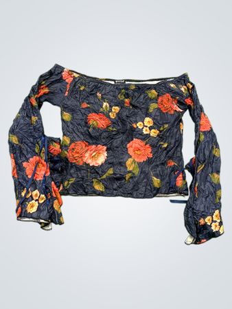 EVITA Floral Print Off-the-Shoulder Top