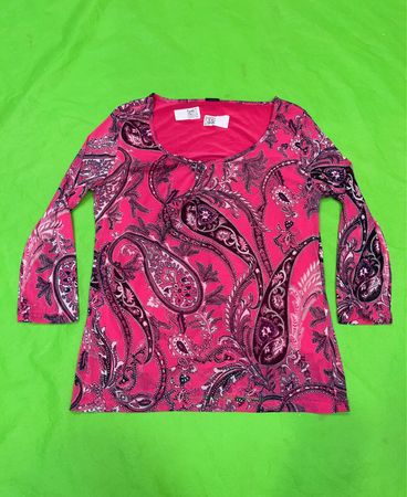 S.Oliver Black Label Paisley Print Langarmtop