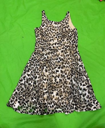 Leopardenmuster Kleid