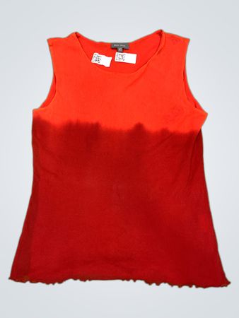 Marc Aurel Rot Ombre Ärmelloses Tanktop Größe 40