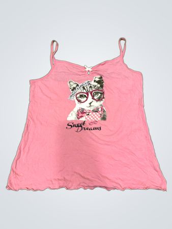Rosa Spaghettiträgershirt