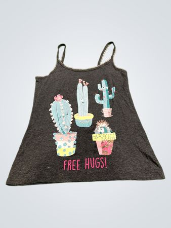 Love to Lounge "Free Hugs!" Kaktus Grafik Cami