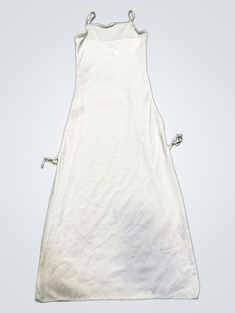 Weißes Slip-Kleid