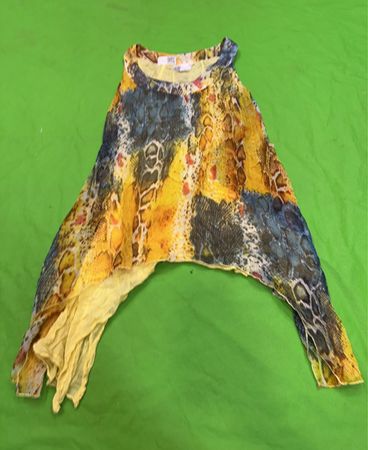 SURE Snake Print Asymmetrical Top