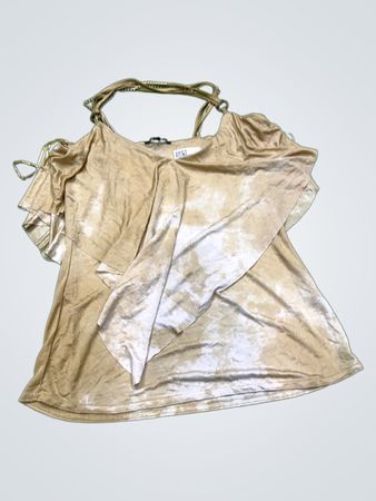 River Island Damen Gold Batik Ketten-Detail Oberteil