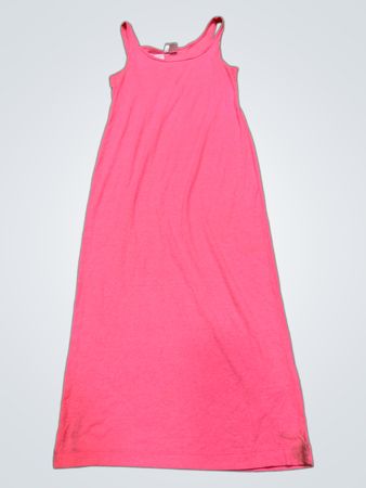H&M Divided Pink Ribbed Maxi Dress
