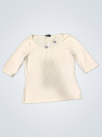 Sono io Made in Italy White 3/4 Sleeve Top