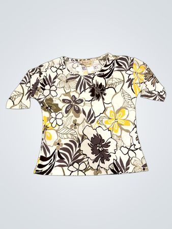 Malva Damen T-Shirt mit Blumenmuster