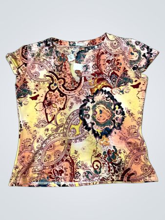 ici & maintenant Paisley-Druck T-Shirt
