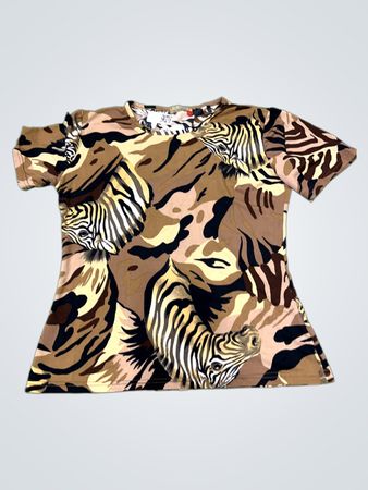 ADDA LIGNE SPORT CHIC T-Shirt mit Zebra-Print