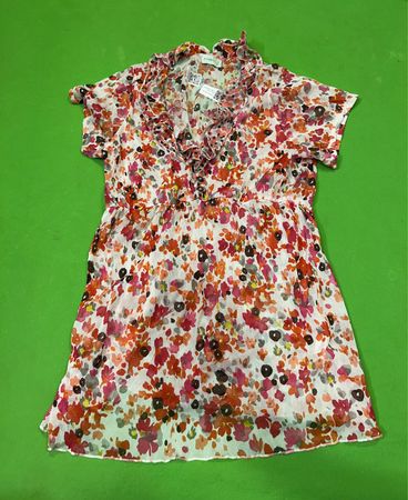 Fiorentina Floral Print Ruffle Dress