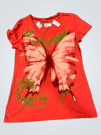 Esprit Red Butterfly Graphic T-Shirt