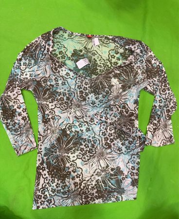 S.Oliver Floral Print Langarmtop