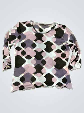 AS Langarm-Oberteil mit geometrischem Druck