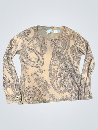 Paisley-Print Langarmoberteil