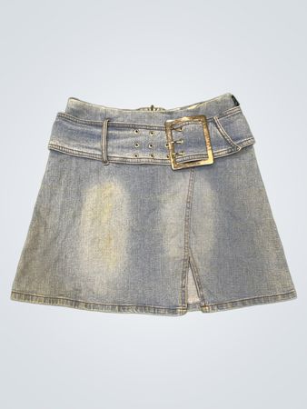 G&P Denim Mini Skirt with Belt