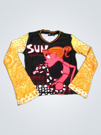 Copeline SUN Magazine SUMMER TIME Graphic Long Sleeve Shirt