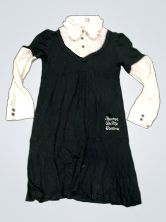Brums Schwarz und Weiß Kleid