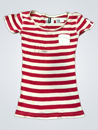 Madonna gestreiftes T-Shirt