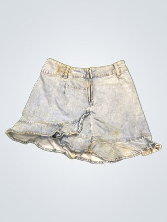 Denim-Rüschensrock