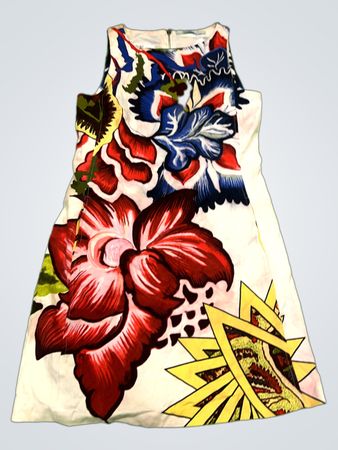 Desigual Blumiges ärmelloses Minikleid