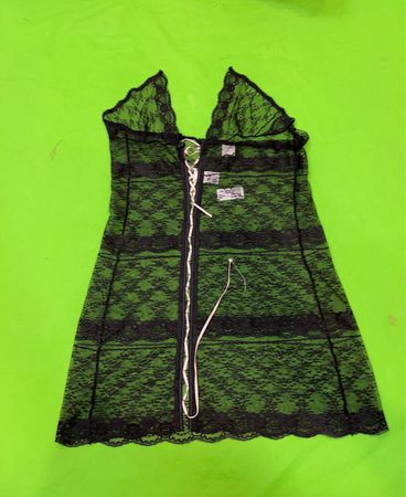 RICHARD HAL Schwarze Spitze Babydoll