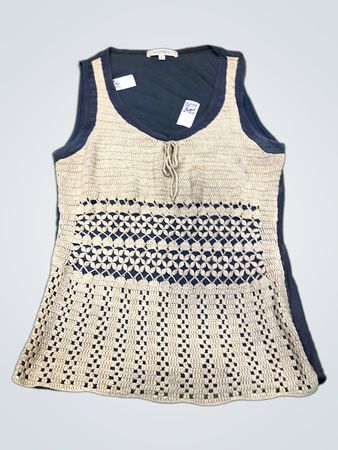 Jacqueline Riu Damen Ärmelloses Häkel-Top