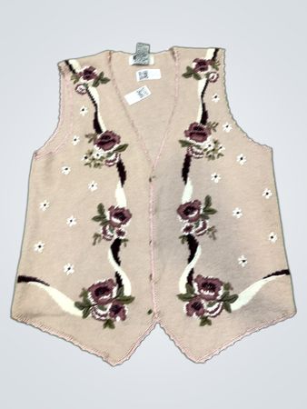 KORET PETITES Damen Floral Strickweste