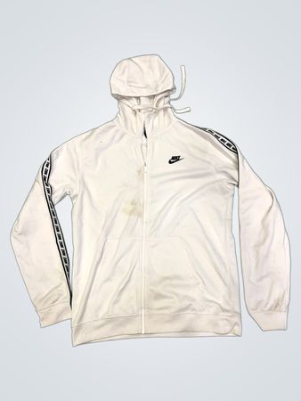 Nike White Full Zip Hoodie