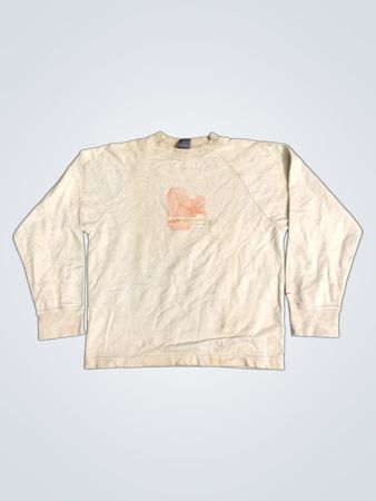 Nike Weißes Langarm-Sweatshirt