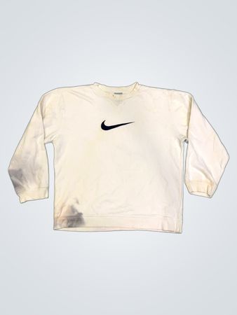 Nike White Crewneck Sweatshirt