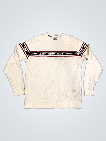 Tommy Jeans Weißes Crewneck Sweatshirt